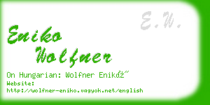 eniko wolfner business card